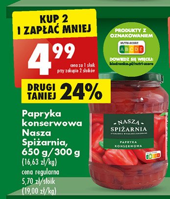 Papryka konserwowa Nasza spi偶arnia promocja