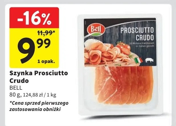 Szynka prosciutto Bell polska promocja