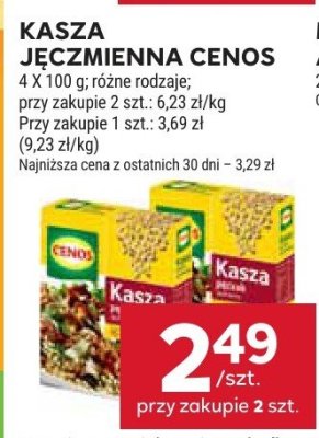 Kasza jęczmienna Cenos promocja w Stokrotka