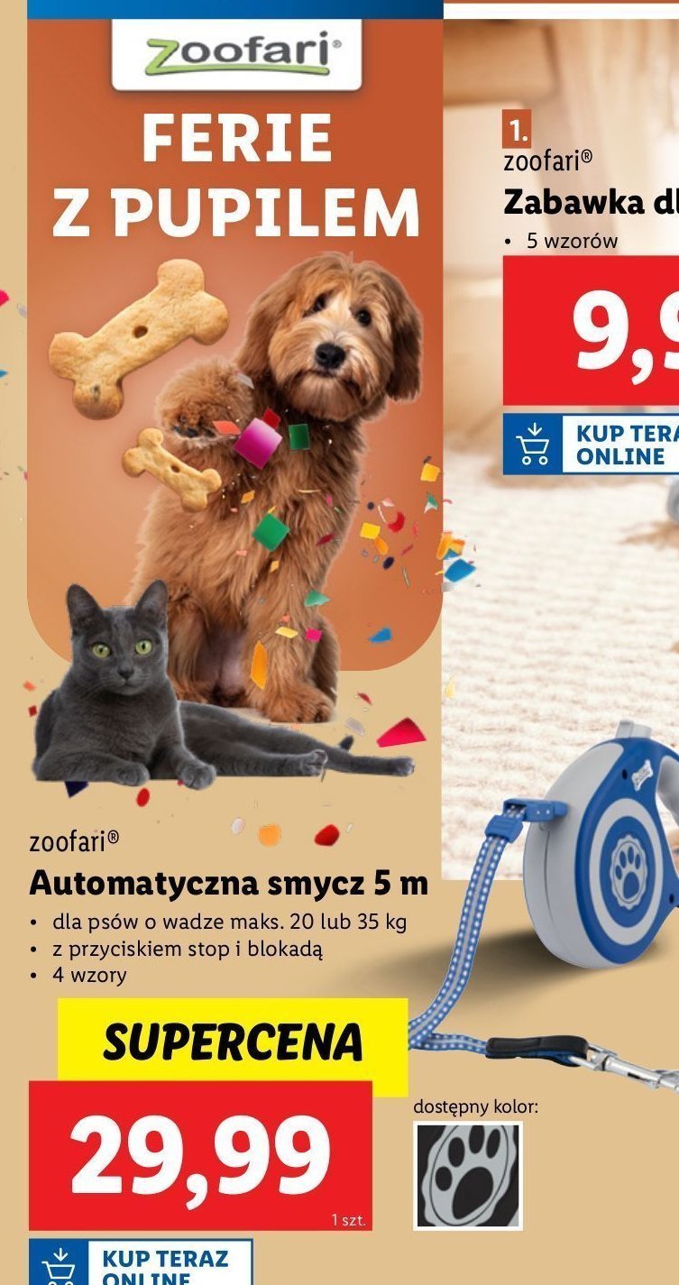 Smycz automatyczna 5 m Zoofari promocja