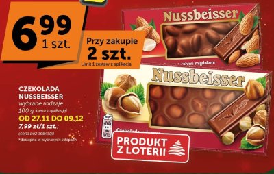 Czekolada Nussbeisser z całymi orzechami laskowymi promocja w Groszek