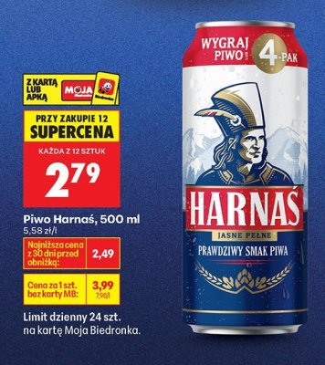 Piwo Harnaś 500ml promocja w Biedronka