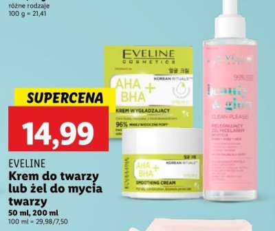 Żel do mycia twarzy Eveline beauty & glow promocja