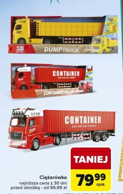 Ciężarówka Dump Truck promocja w Carrefour