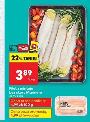 Filet z mintaja bez skóry  promocja w Biedronka