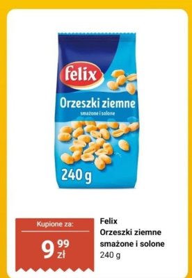 Orzeszki ziemne smażone i solone 240 g promocja w Dino