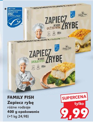 Zapiecz rybę w sosie grzybowym Family fish promocja w Kaufland