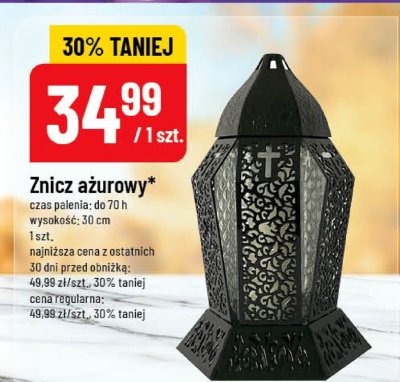 Znicz ażurowy promocja w POLOmarket
