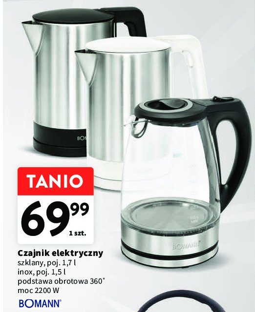 Czajnik wks 6032 cb 1.7 l Bomann promocja