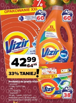 Proszek do prania Vizir Alpine Fresh promocja w Netto
