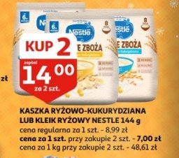 Kaszka ryżowo-kukurydziana z bananem Nestle proste zboża promocja