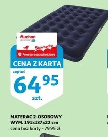 Materac flokowany 2 osobowy 191x137x23cm promocja w Selgros