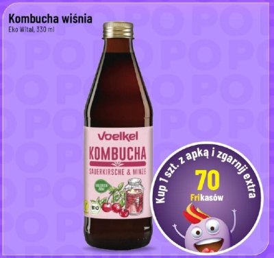 Kombucha wiśnia Voelkel promocja w POLOmarket