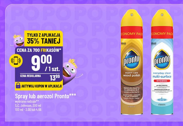 Spray przeciw kurzowi classic Pronto multi surface promocja w POLOmarket