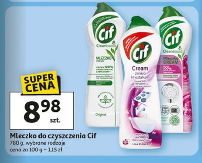 Mleczko do czyszczenia z mikrokryszta艂kami Cif cream promocja