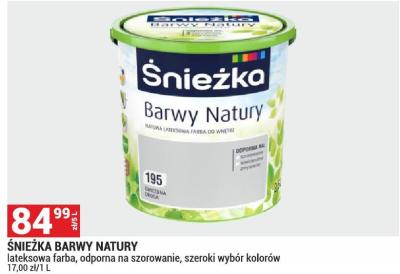 Farba Śnieżka Barwy Natury promocja w Merkury Market