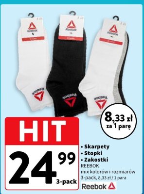 Skarpety Reebok 3-pack promocja w Intermarche