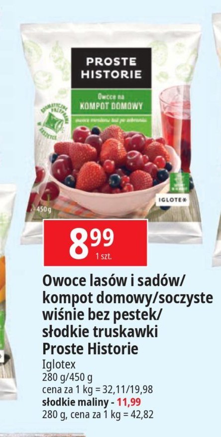 Owoce lasów i sadów Iglotex proste historie promocja