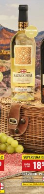 Wino Kazbek Peak białe półwytrawne promocja w Biedronka