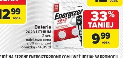 Baterie ENERGIZER 2023 LITHIUM 2 szt. promocja w Carrefour