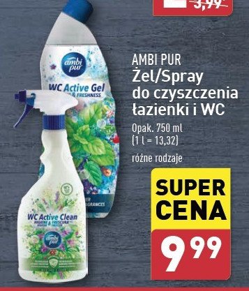 Żel do wc mint & jasmine Ambi pur promocja