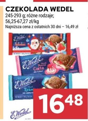 Czekolada Wedel różne rodzaje promocja w Stokrotka