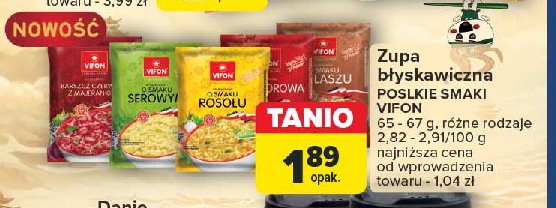 Zupa o smaku gulaszu Vifon promocja