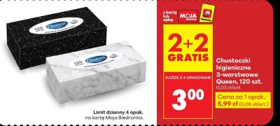 Chusteczki higieniczne 3-warstwowe 120 szt. promocja w Biedronka