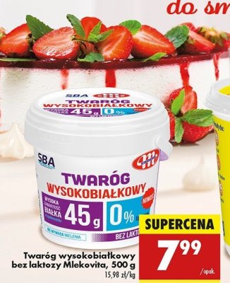 Twaróg wysokobiałkowy Mlekovita sba promocja