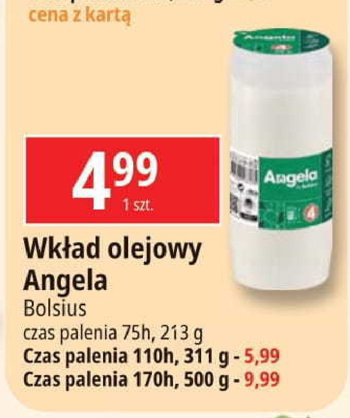 Wk艂ad olejowy 75h Angela promocja