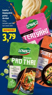 Azjatyckie pasty do dań pad thai  promocja w Lidl