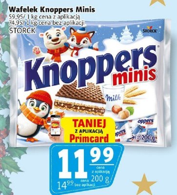 Wafelek Knoppers Minis STORCK promocja w Prim Market