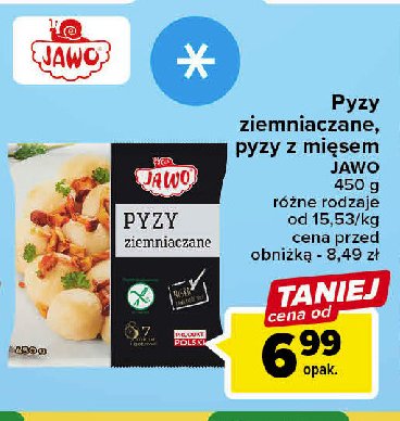 Pyzy ziemniaczane z mięsem Jawo promocja w Kaufland