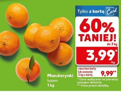 Mandarynki luzem promocja w Kaufland