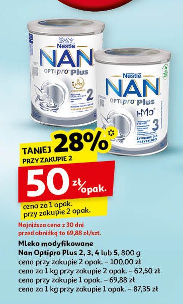 Mleko 4 Nestle nan optipro plus hm-o promocja