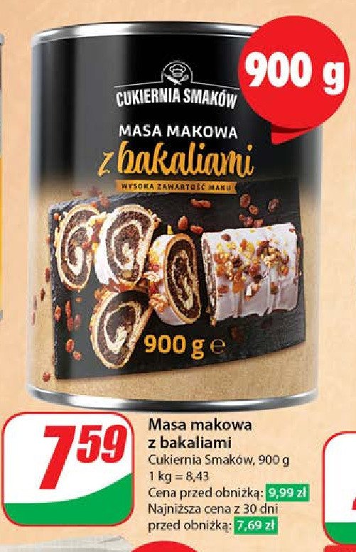 Masa makowa z bakaliami Cukiernia smak贸w promocja
