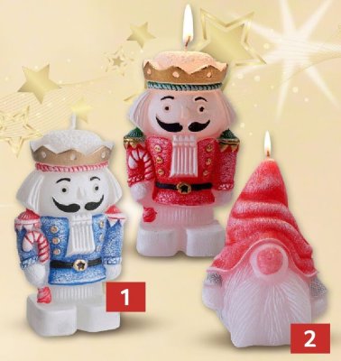 Świeca dziadek do orzechów 11 cm promocja w Selgros