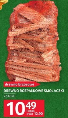 Drewno rozpałkowe smolaczki promocja w Selgros