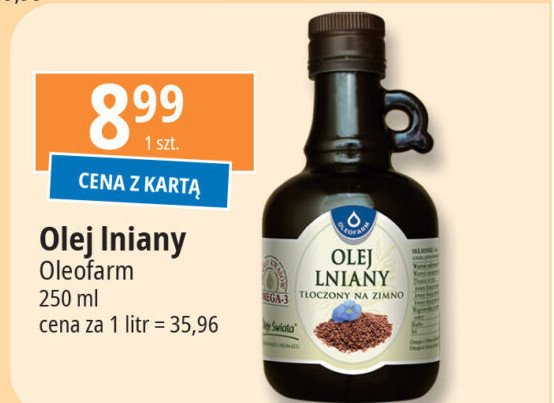 Olej lniany Oleofarm promocja