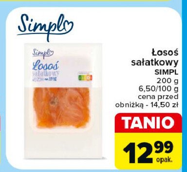 Łosoś wędzony sałatkowy Simpl promocja