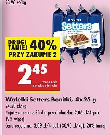 Wafelki mleczno-orzechowe promocja w Biedronka