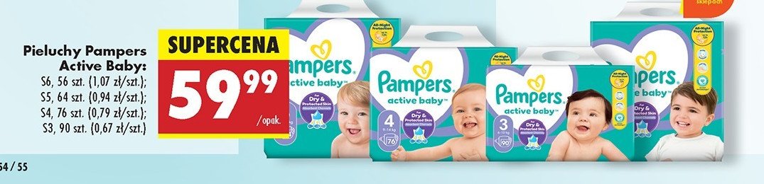 Pieluszki dla dzieci maxi plus Pampers active baby promocja