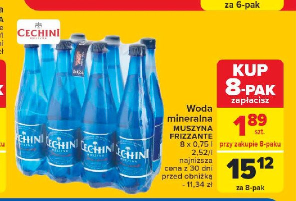 Woda Muszyna cechini frizzante promocja