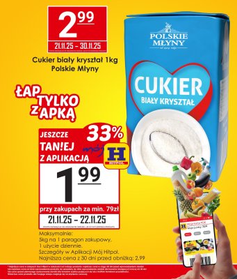 Cukier biały kryształ Polskie Młyny 1kg promocja w Hitpol
