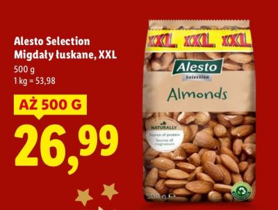Migdały łuskane Alesto Selection Migdały łuskane, XXL promocja w Lidl