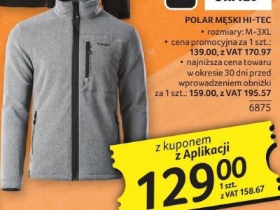 Polar męski Hi-Tec rozmiary M-XL promocja w Selgros