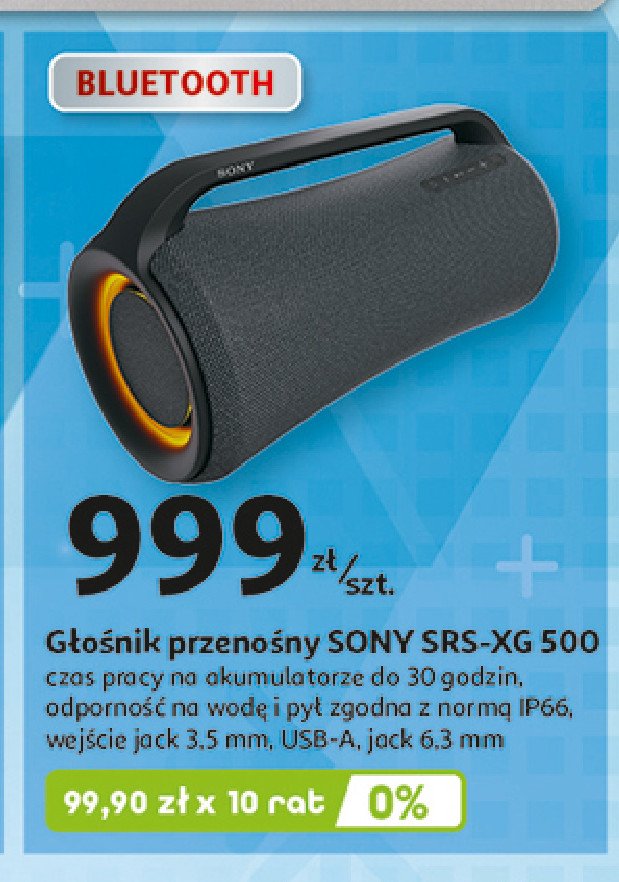 Głośnik srs-xg500 Sony promocja w Auchan