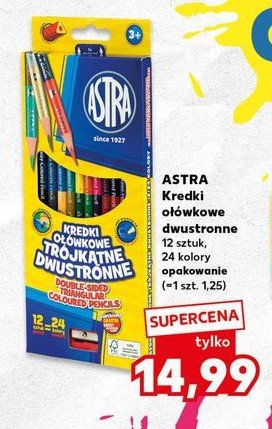 Kredki ołówkowe dwustronne Astra promocja