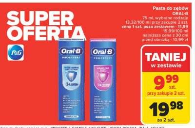 Pasta do zębów clinic line ochrona przed nadwrażliwością Oral-b pro-expert promocja