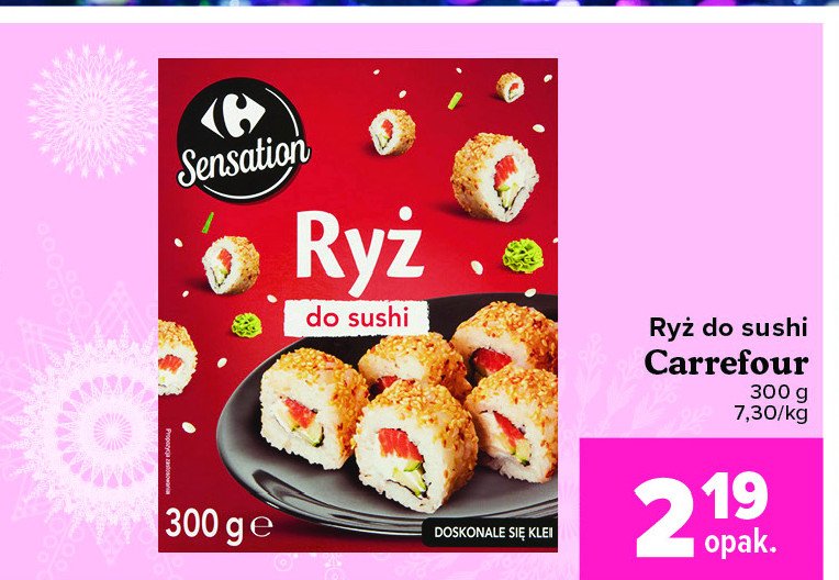 Ryż do sushi Carrefour sensation promocja